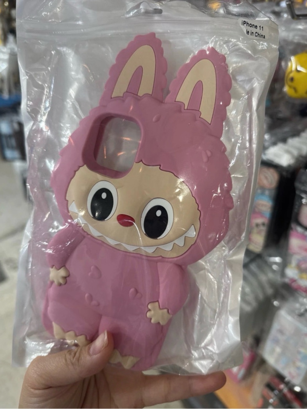 Pink Bunny Monster Phone Case - Cute Silicone Cover